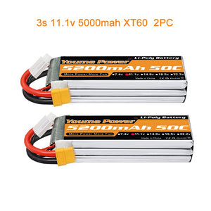 
                  
                    Load image into Gallery viewer, 1PCS 3S 11.1V 5200mah RC LIPO Battery - Youme Power
                  
                