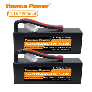 
                  
                    Load image into Gallery viewer, 1PCS 3S 11.1v 5200mah RC LIPO Battery - Youme Power
                  
                