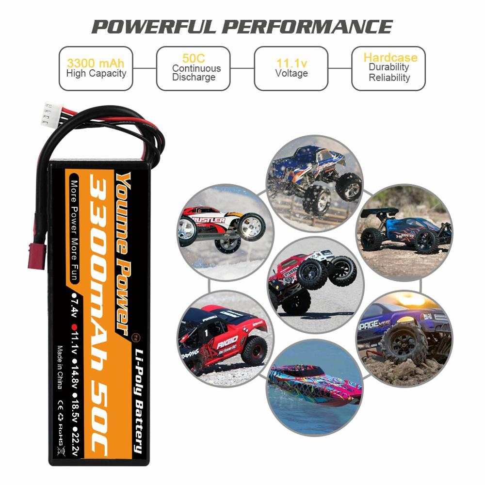 
                  
                    Load image into Gallery viewer, 1PCS 11.1V 3300mah RC LIPO Battery - Youme Power
                  
                