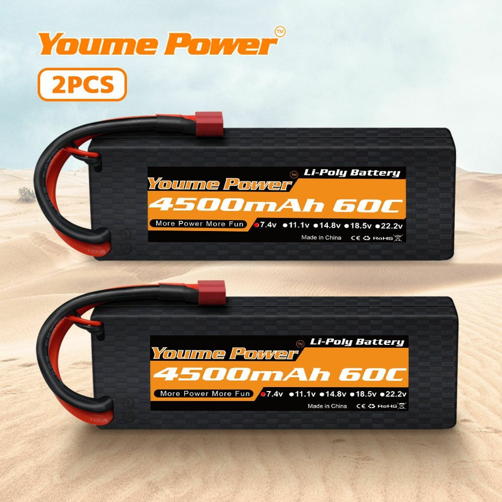 1 PCS 2S 4500mah RC LIPO Battery - Youme Power