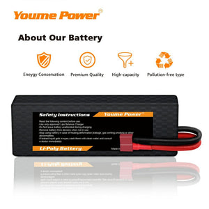 
                  
                    Load image into Gallery viewer, 1 PCS 2S 4500mah RC LIPO Battery - Youme Power
                  
                