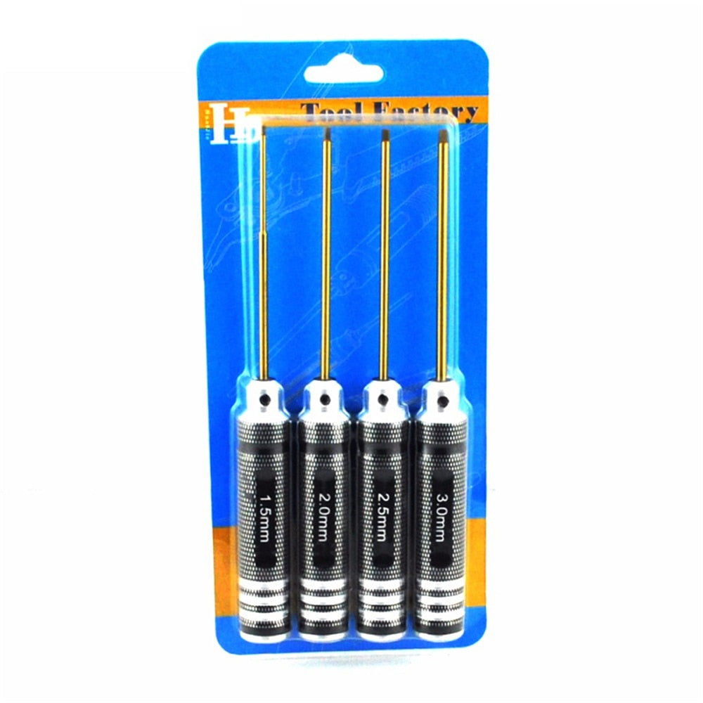 
                  
                    Load image into Gallery viewer, Hex Screw Driver Screwdriver Set 1.5mm 2.0mm 2.5mm 3.0mm Hexagon Tool Kit For FPV Racing Drone Heli Airplanes Cars Boat RC Parts
                  
                