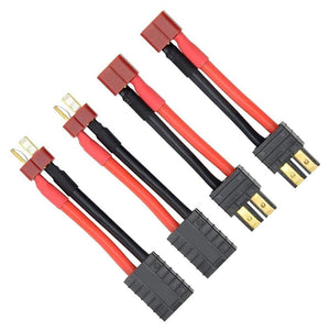 
                  
                    Load image into Gallery viewer, Youme 4pcs RC Lipo Battery Charger Conversion Cable Adapter Wire TRX to Deans T Plug Connector for TRAXXAS S E Slash Universal
                  
                