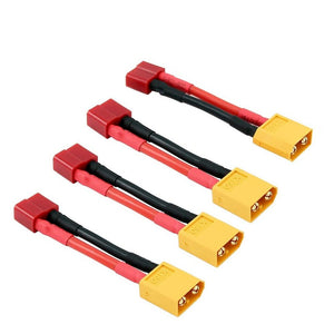 
                  
                    Load image into Gallery viewer, Youme 4pcs XT60-T XT60 to deans connector T converter with 12awg silicone cable for RC Lipo Battery Drone Car DIY parts
                  
                