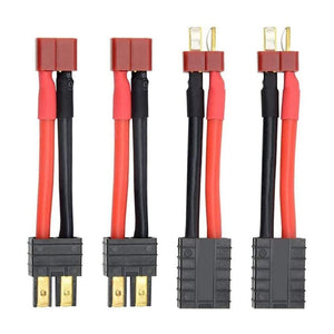 
                  
                    Load image into Gallery viewer, Youme 4pcs RC Lipo Battery Charger Conversion Cable Adapter Wire TRX to Deans T Plug Connector for TRAXXAS S E Slash Universal
                  
                