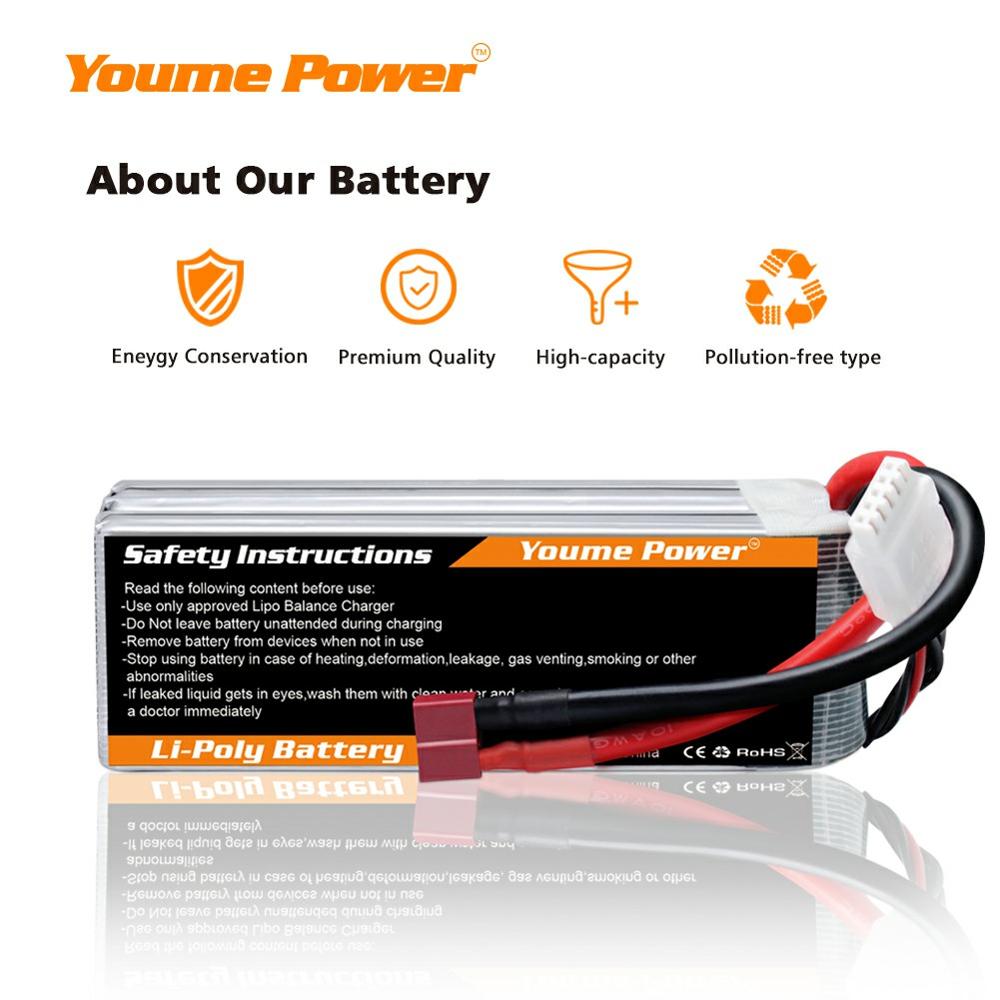 
                  
                    Load image into Gallery viewer, 1PCS 4S 14.8v 3300mAh RC LIPO Battery - Youme Power
                  
                